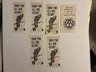 Vintage 1964  GI Joe Join the GI Joe Club Membership lot of 5 & Adventure  Team