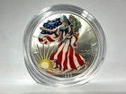 1999 Beautifully Painted/Sticker American Silver Eagle 1 Oz. .999 Fine Silver