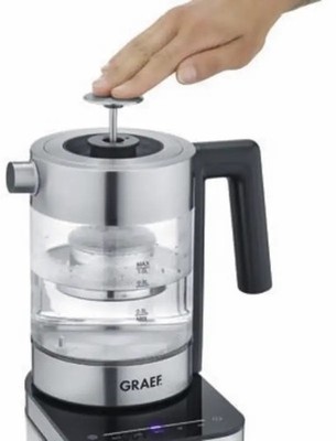 Graef Wasserkocher Edelstahl-Schwarz WK 350