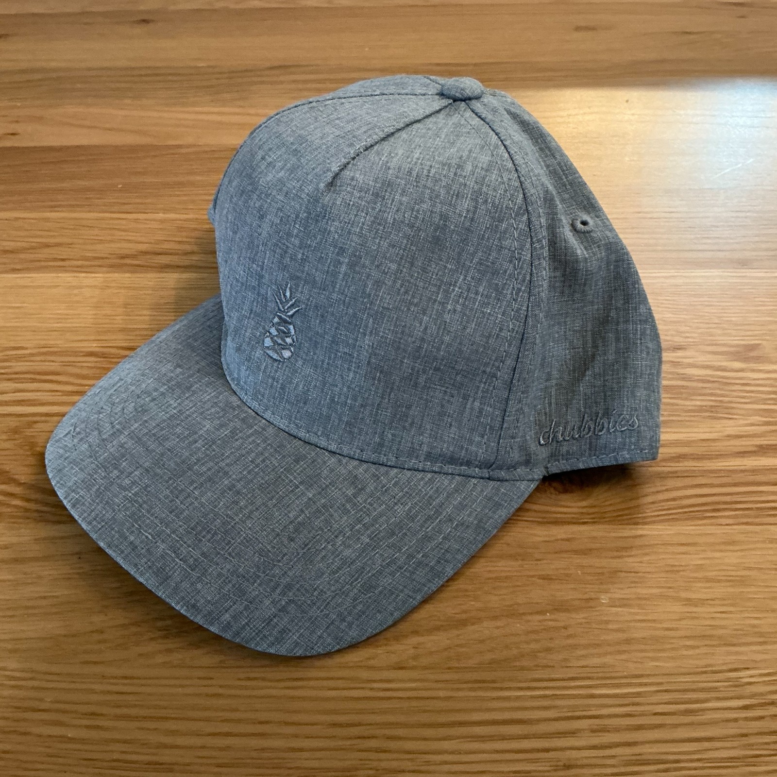 Chubbies Pineapple Logo Hat Gray Chambray Adjusta… - image 2