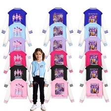 Kids Girls KPOP devil Hunters Jacket Baseball Coat Casual Top Outfits Xmas Gift