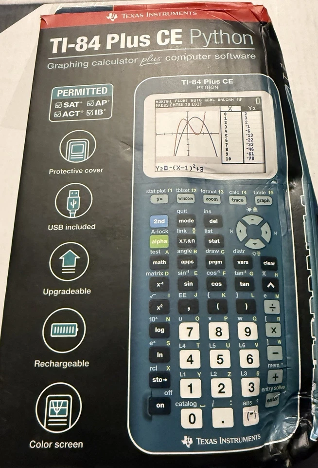 Texas Instruments Ti-84 Plus CE Python Graphing Calculator Mint Green / NEW - Image 2 of 3