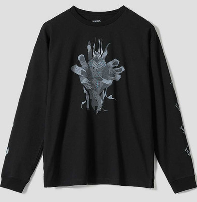 graniph Bravely Default Octopath Traveler Long Sleeve Shirt Black SS~L new japan