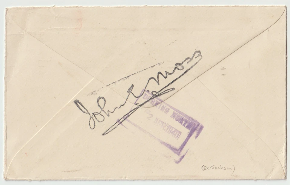 1940 DORKING NORTH BOXED CANCEL ON SOUTHERN RAILWAY 3d STAMP & MACHINE ON COVER - Image 3 of 3