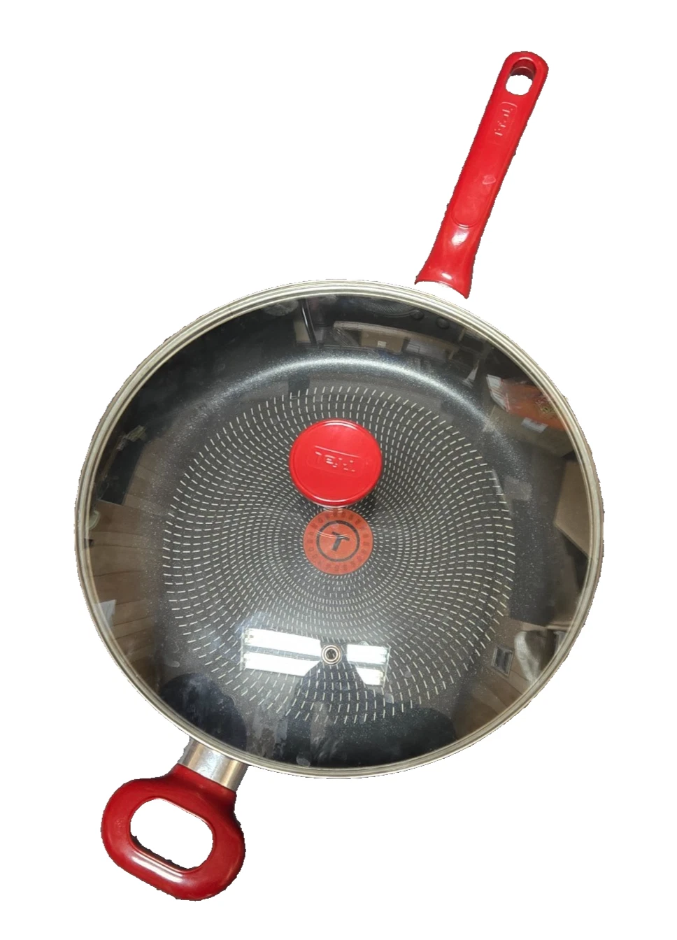T-Fal Ultimate Hard Anodized Nonstick Fry Pan With Lid 12 Inch, Oven Broiler Saf