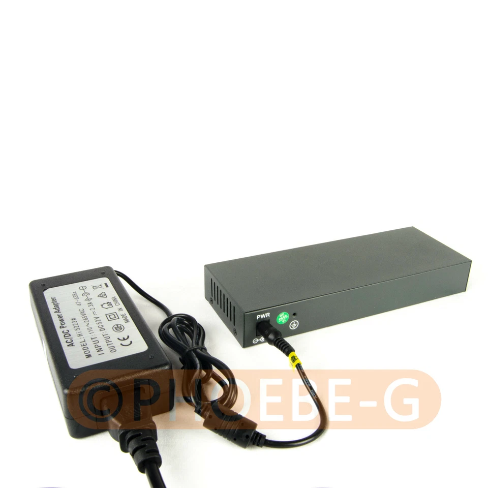 120watt 9 Port 8 PoE Switch 802.3af 802.3at Power Over Ethernet PSE18AT EU Plug - Image 3 of 4