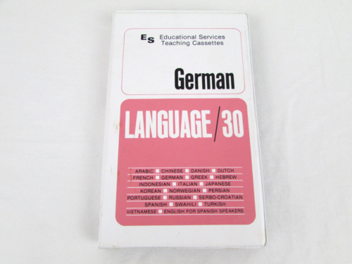 ES Educational Services Teaching Cassettes German Language/30 Vtg 1975 - Afbeelding 1 van 3