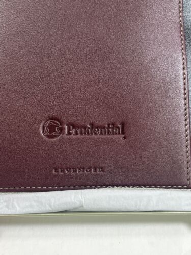 Levenger Circa Foldover Notebook Size Junior Cordova Leather Oxblood New in Box - Picture 3 of 18