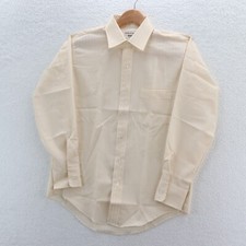 Vintage Arrow Shirt Men's 15.5 33 Ivory Kent Collection Point Collar 70s Disco