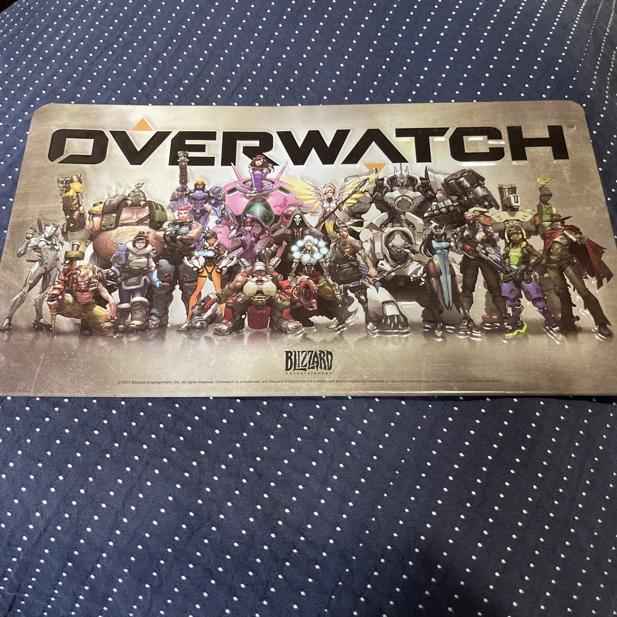 Overwatch Blizzard Metal Art License Plate - Best Buy Preorder