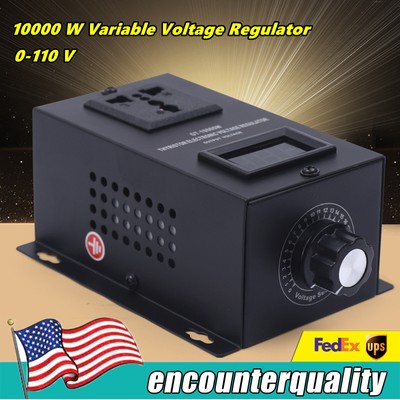 10000W Variable Voltage Regulator Dimmer Motor Speed Controller AC 110V SCR New