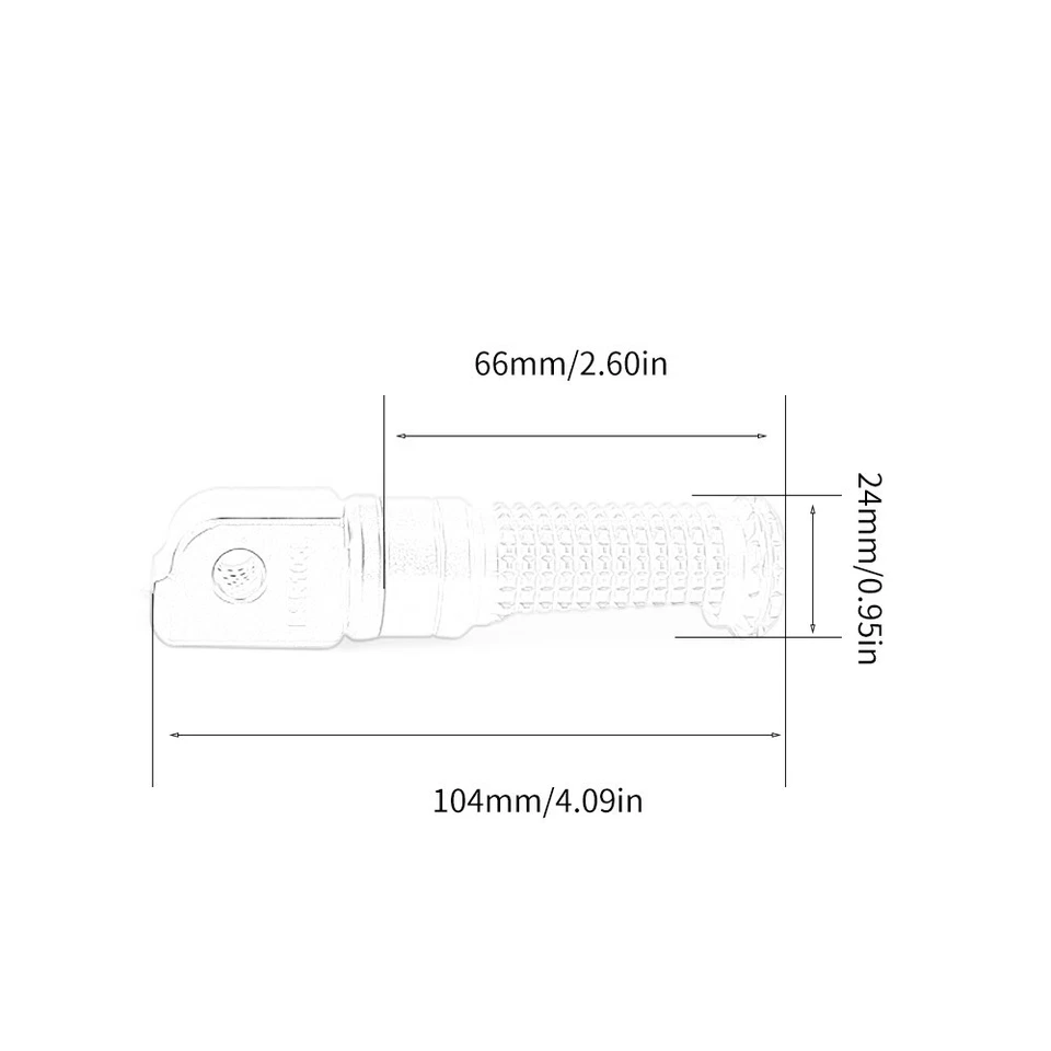 Pedal adaptador de apoio para os pés traseiro de passageiro para BMW R Nine T R12/NineT - Imagem 3 de 4