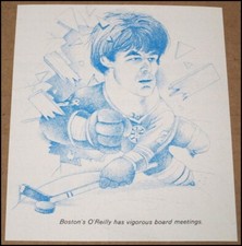 1978 Terry O'Reilly SI Magazine Art Clipping Boston Bruins Hockey 3.5