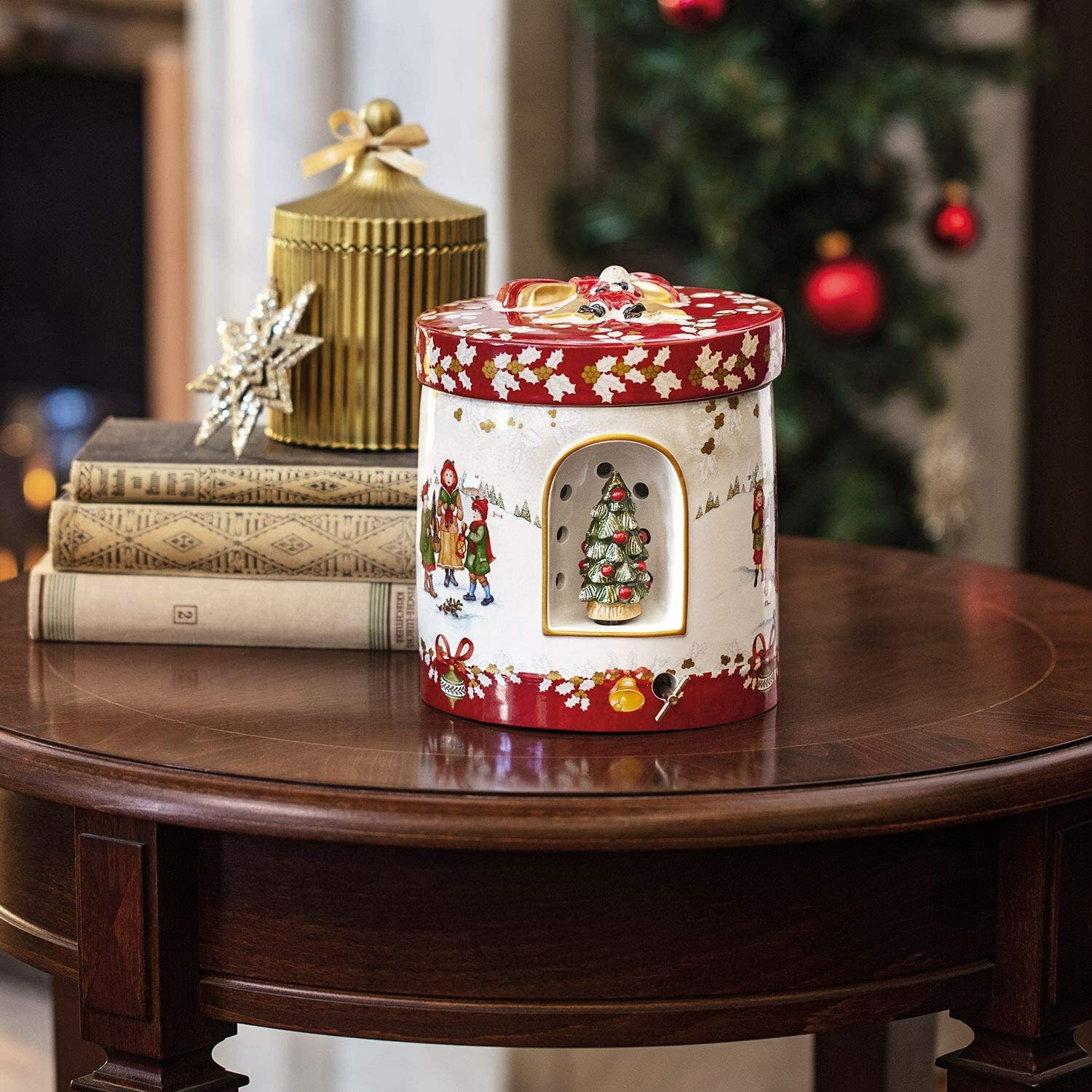 Villeroy & Boch CHRISTMAS TOYS Round Large Gift/Music Box 6632 eBay