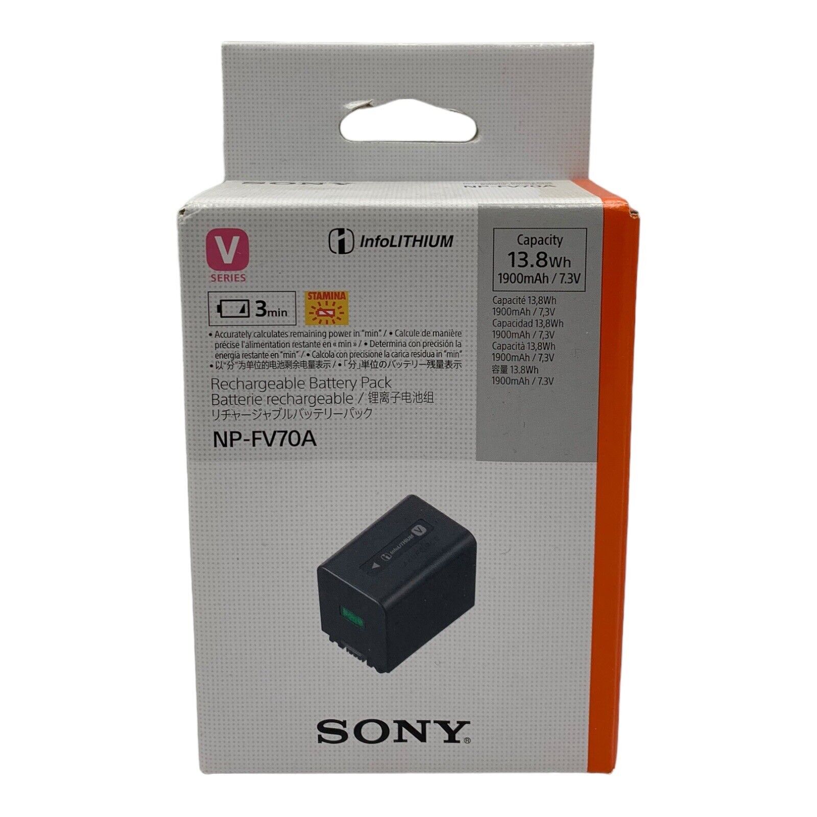 Sony NP-FV70A Li-Ion Akku für V-Serie Akku 1900 mAh Lithium-Ionen-Akku NEU OVP