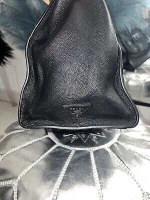 Prada Glace Calf Leather Satchel Bag in Black Nero | eBay Prada Glace Calf Leather Satchel Bag in Black Nero | eBay
