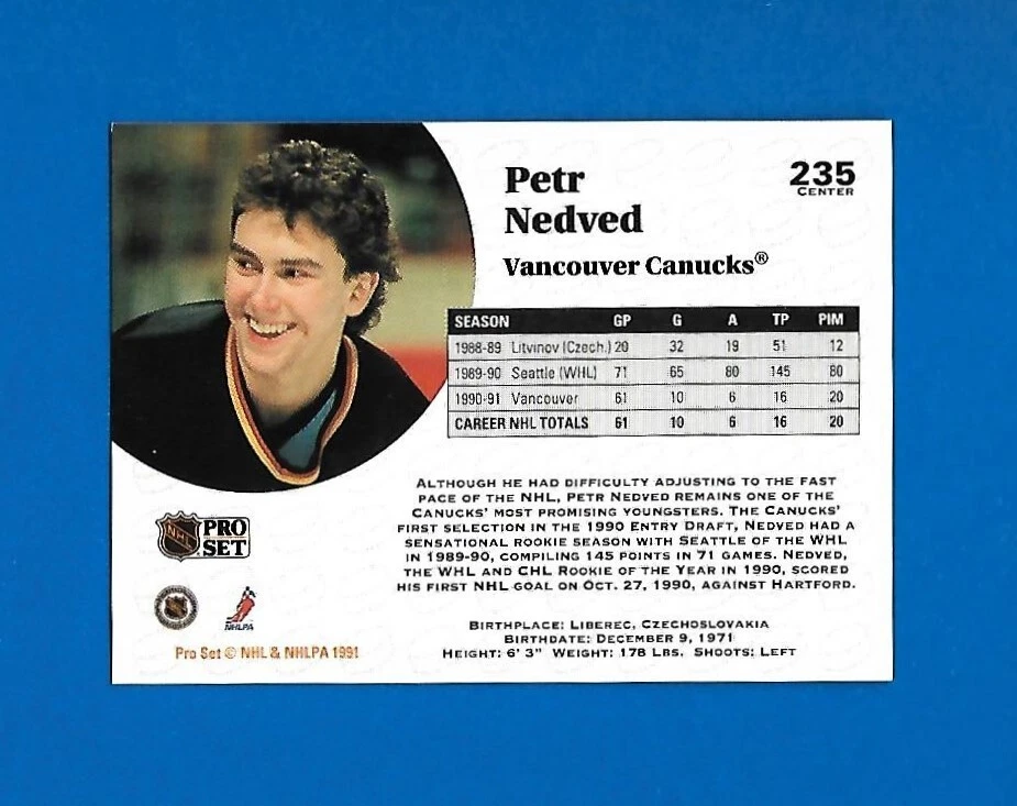 #128-235 DENIS SAVARD ERROR WRONG BACK PETR NEDVED 1991-92 PROSET - Image 2 of 2