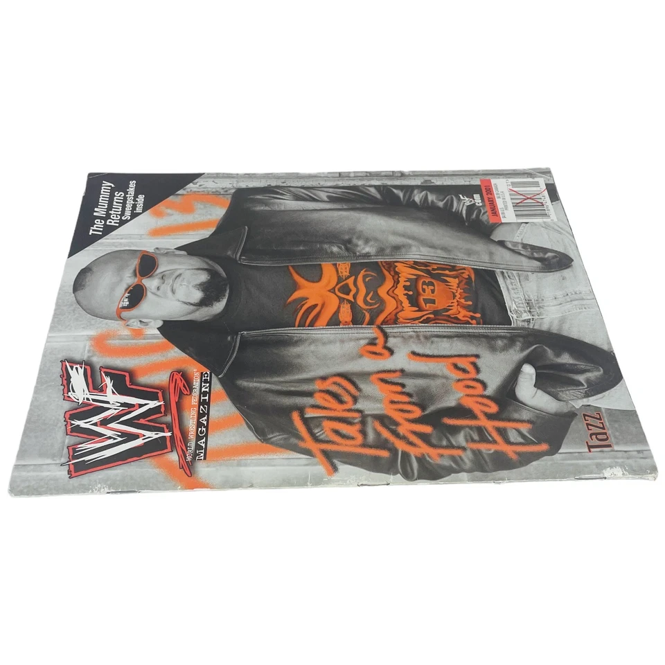 Tazz WWF Magazine Jan 2001 Kurt Angle Brian Christopher Scotty 2 Hotty WWE ECW - Image 3 of 4