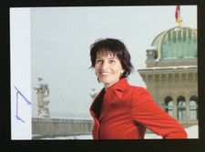 Doris Leuthard Signed Photo / Autographed President Switzerland