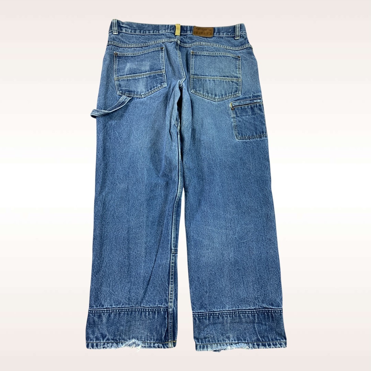 C.C. Filson Carpenter Jeans Mens 40x32 Blue Double Knee Workwear