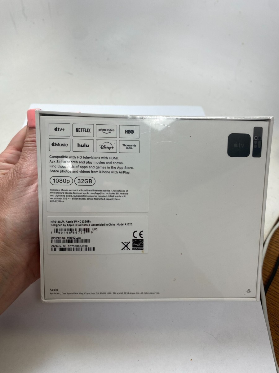 Apple TV 4th Generation 32gb Model A1625 - Black for sale online