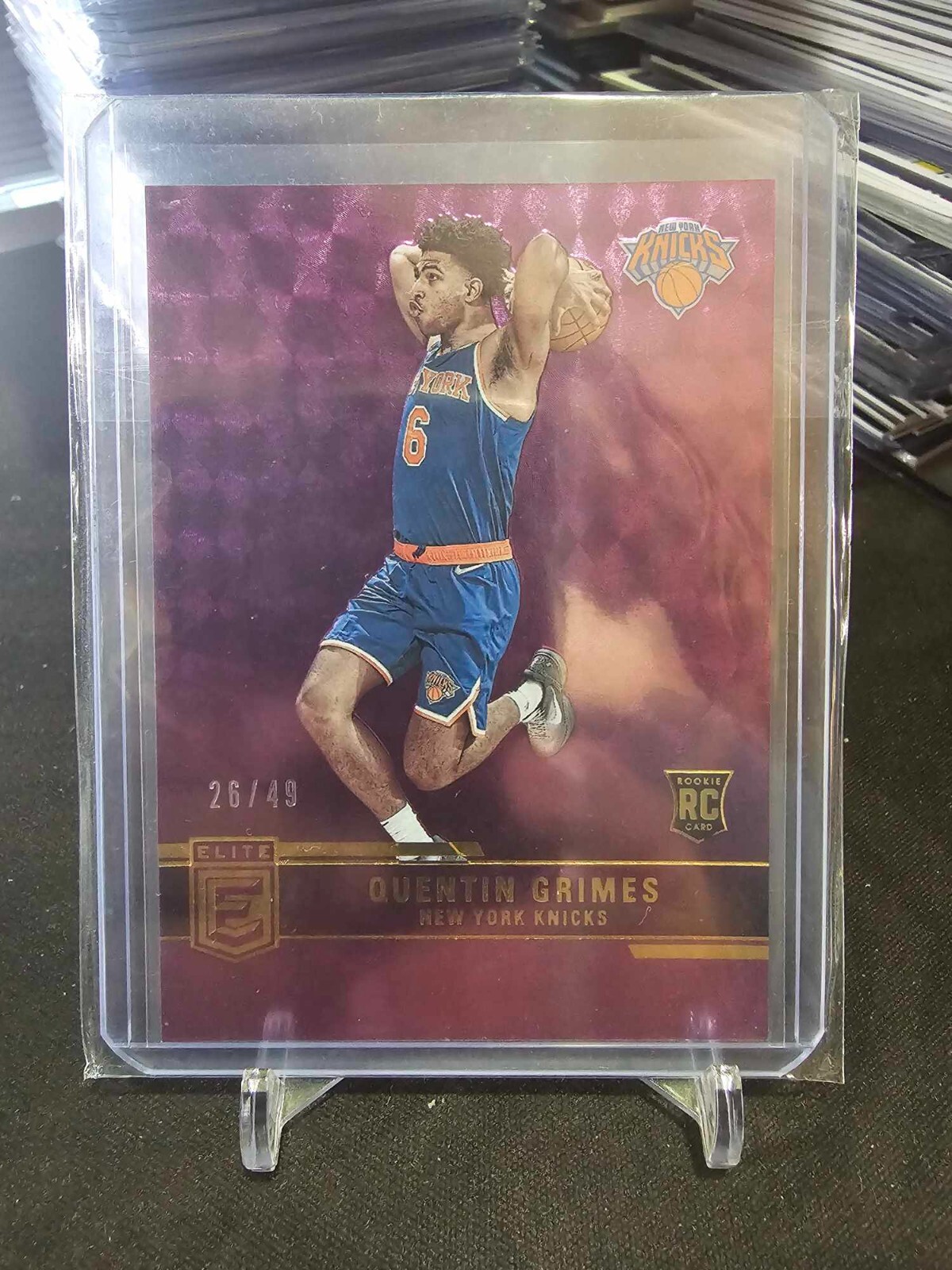 2021-22 Panini Donruss Elite Quentin Grimes #224 Purple 26/49 RC!