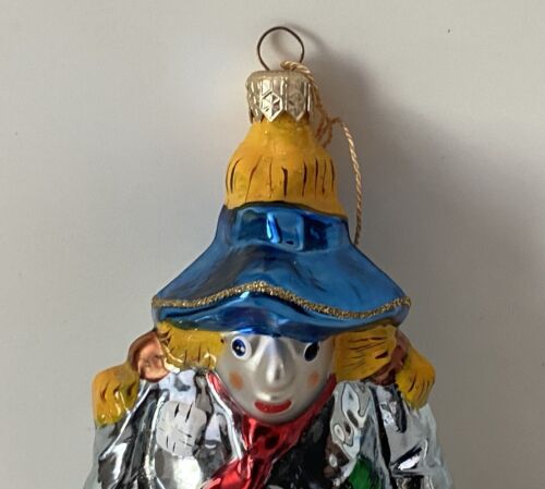 Kurt Adler Polonaise Scarecrow Glass Christmas Tree Ornament Komozja Wizard Oz - Picture 2 of 10