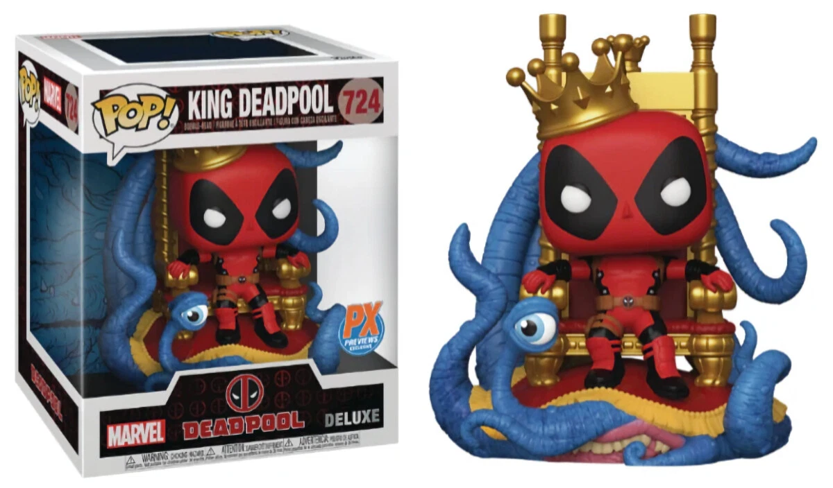 Funko POP! Marvel ~ DEADPOOL ON THRONE (#724) VINYL FIGURE ~ PX Exclusive