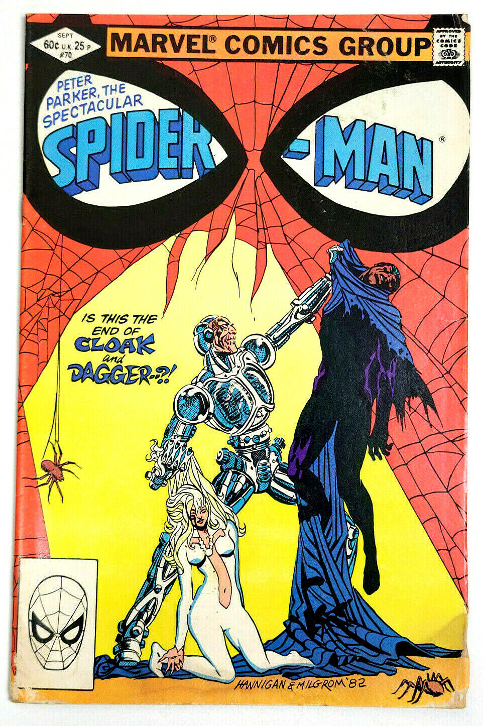 PETER PARKER THE SPECTACULAR SPIDER-MAN  # 70 - (1982) CLOAK & DAGGER APP
