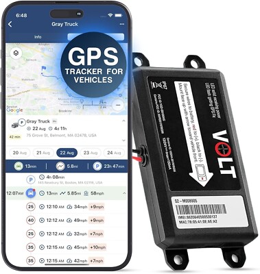 Brickhouse Security Livewire Volt Wired Car Tracker with GPS Tracking & Mapping