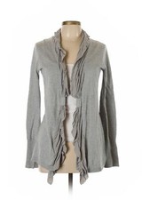 Ak Anne Klein Women Gray Cardigan L