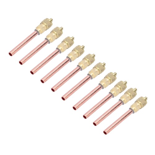 Hvac Service Valve 10Pcs 1/4SAE HVAC Filling Access Valves Conditioner GD AC - Picture 15 of 24