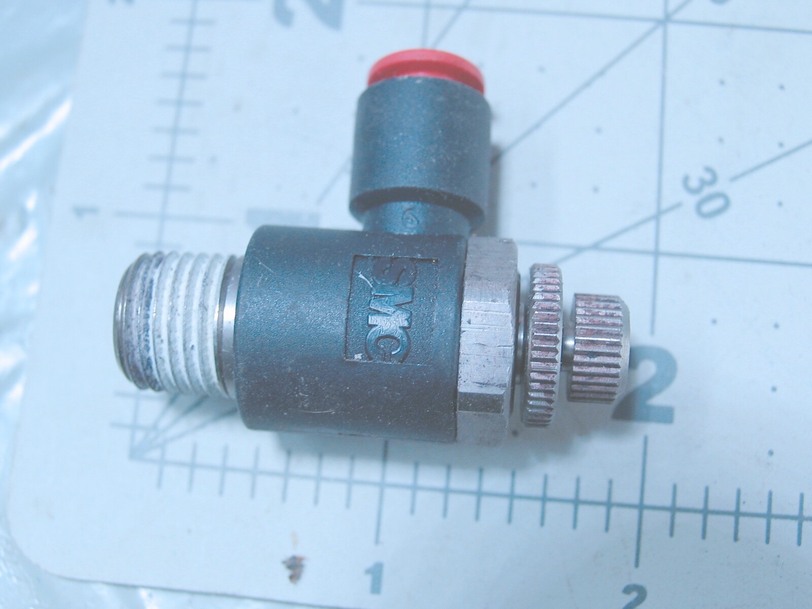 ( SMC # 2200F) Adjustable Valve speed Controller 1/4" Tube Fitting