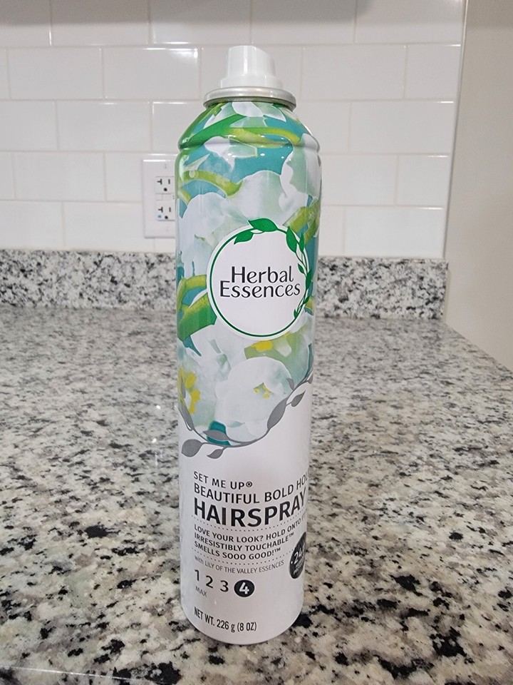 Herbal Essences Set Me Up Beautiful Bold Hold Hairspray 8 oz Level 4 No