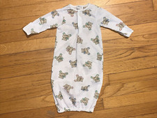 VTG Carter  s Classics Teddy Bear Layette Gown 0-3 Months