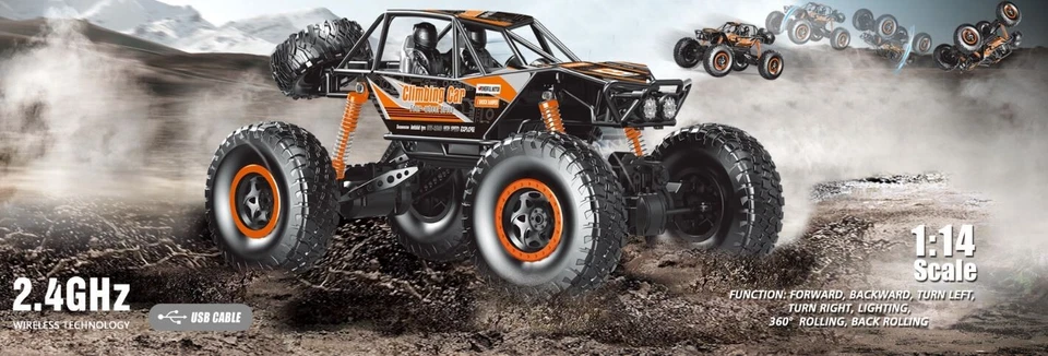 RC Rock Crawler X-FIGHTER Allrad 2,4 Ghz. Ferngesteuertes Auto Monster Truck - Bild 3 von 3