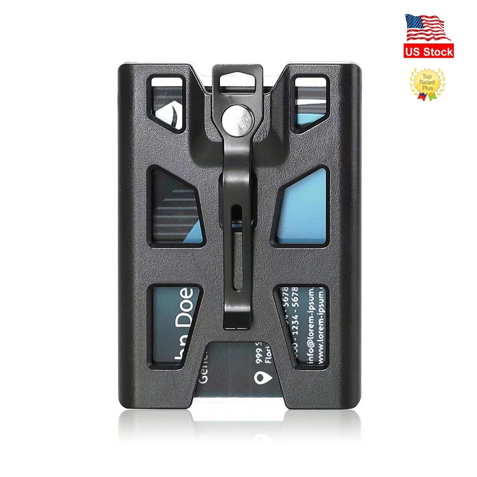 Porta Insignias, Porta Insignia de Identificación de Plástico Vertical/Duro con Cordón y Clip de Metal Foto 2 de 4