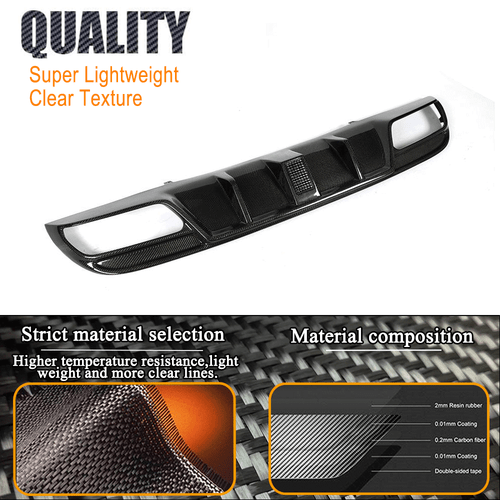 Difusor trasero de carbono difusor trasero para Mercedes W205 C200 C300 C43 C63 AMG - Imagen 7 de 11
