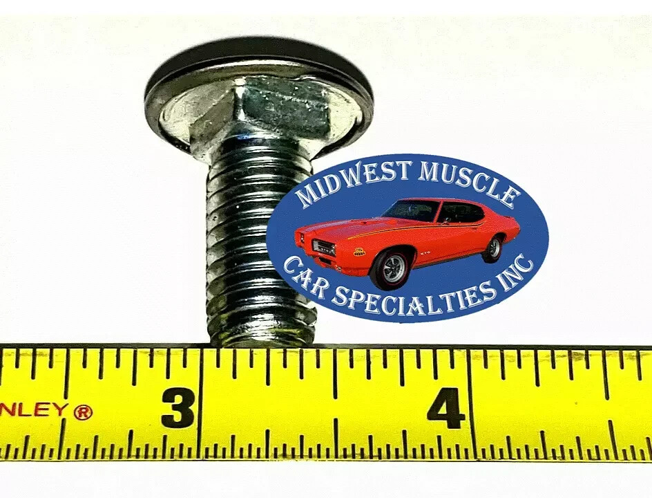 Round Head Bumper Bolts For Pontiac, Buick, Chevy | 7/16 X 1-1/4 Inches | Online Auto Supply