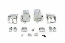 Handlebar Switch Housing Kit Chrome for Harley Davidson by V-Twin