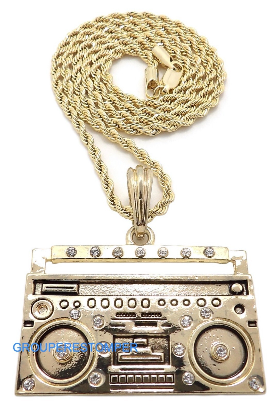 Boom Box Necklace New Pendant  with Necklace Blaster Cassett