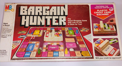 Vintage Bargain Hunter Milton Bradley Smart Shopping Board Game Complete 1981