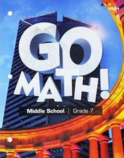 Go Math! StA: Student Interactive Worktext Grade 7 2018 - Paperback - GOOD