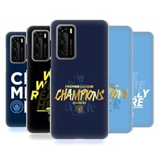 FUNDA GEL MANCHESTER CITY MAN CITY FC 2021 LEAGUE CHAMPIONS PARA TELÉFONOS HUAWEI 4