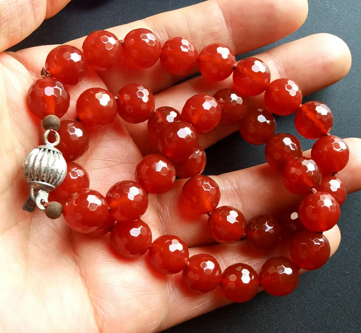 Buy RICH AND FAMOUS Red Agate Stone with Royal Ganesha Necklace for Women  and Girls at Amazon.in