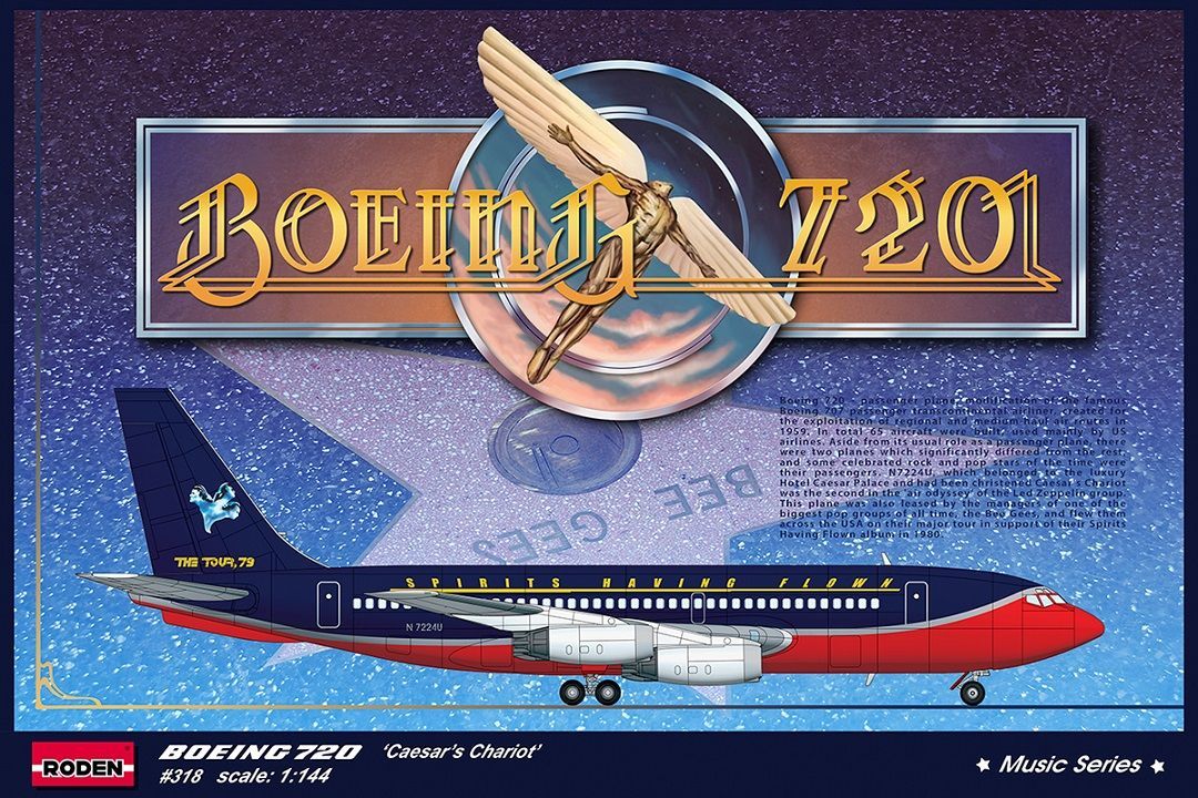 Roden 318 - 1:144 Boeing 720 ""Caesar's Chariot"" - New