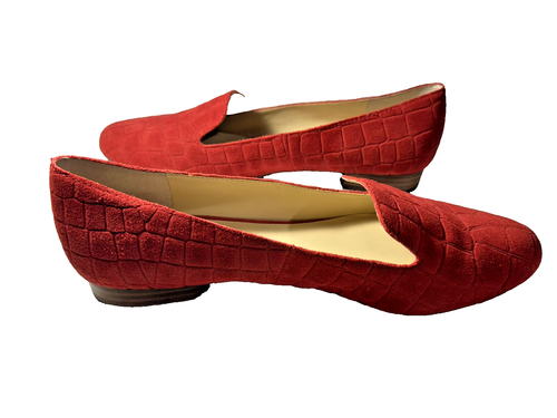 Vince Camuto VP Melley rote Wildleder Halbschuhe Gr. 10
