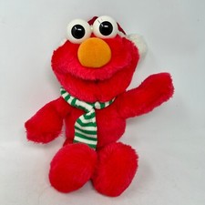 TYCO Sesame Street Elmo Plush 12" Vintage 1997 Stuffed Animal Christmas Holiday