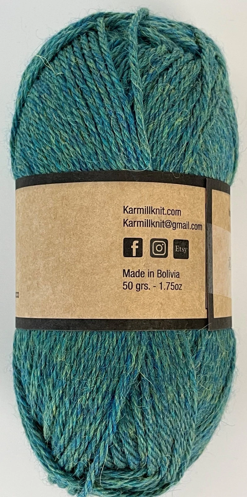 Alpaca Wool Skeins 100% Baby Alpaca Yarn DK Weight - 50 grams  Pickle C740 image 2