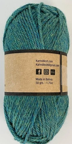 Alpaca Wool Skeins 100% Baby Alpaca Yarn DK Weight - 50 grams  Pickle C740 image 2